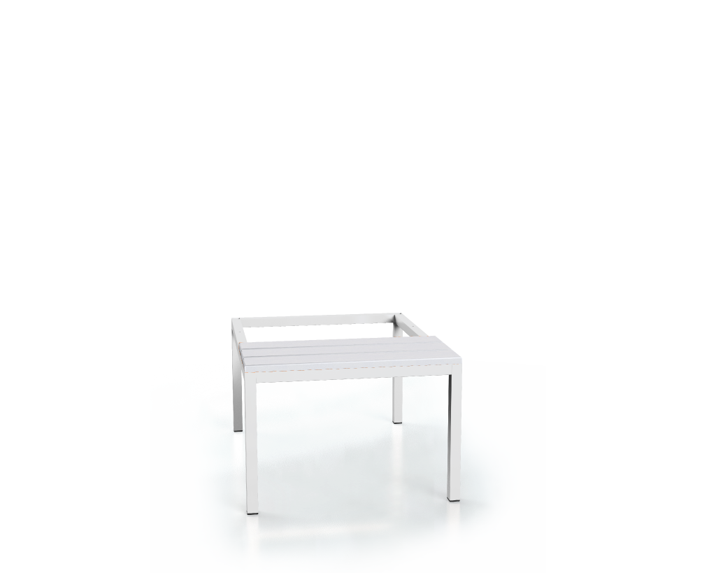 Vorbänk mit PVC latten - Basisausführung 375 x 750 x 800